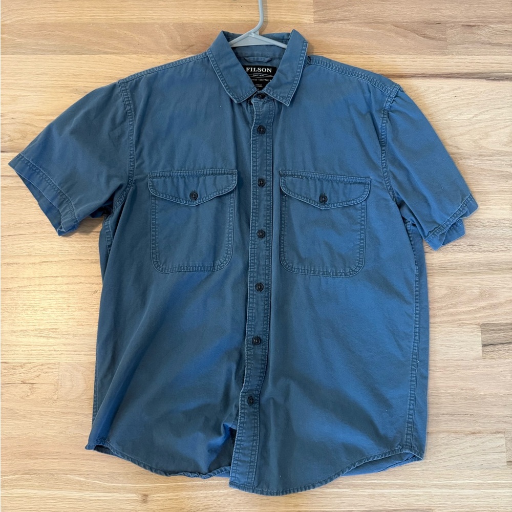 Filson Men's Blue Short Sleeve Shirt